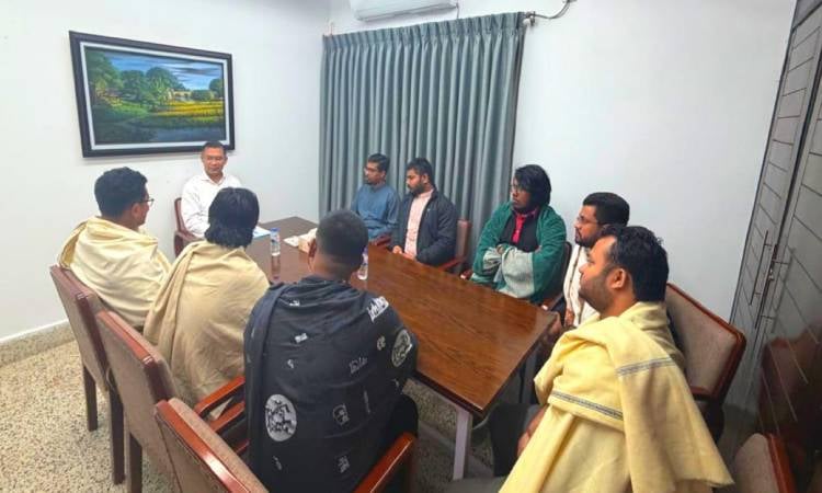 DUCSU delegation meets Tarique Rahman