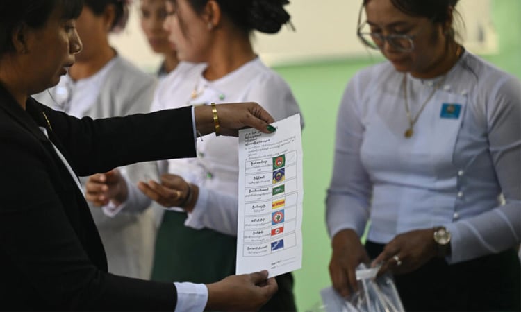 Myanmar pro-military party dominates junta-run poll: official results