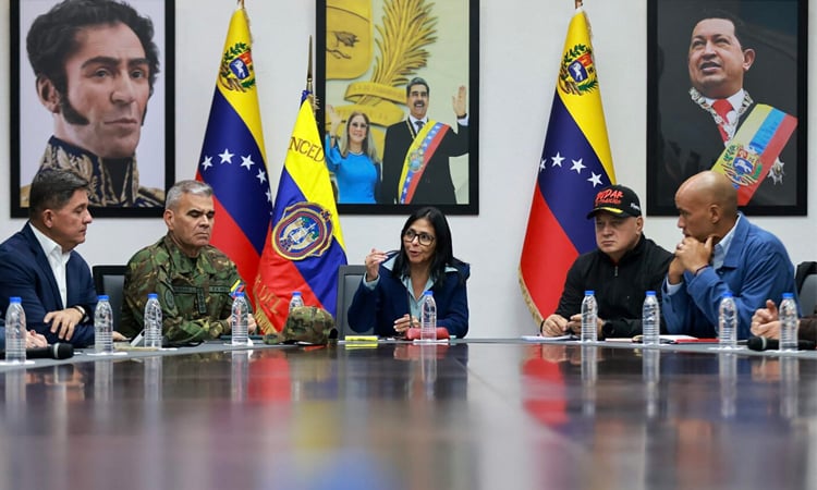 Venezuela interim leader asks Trump for balanced, 'respectful' relationship