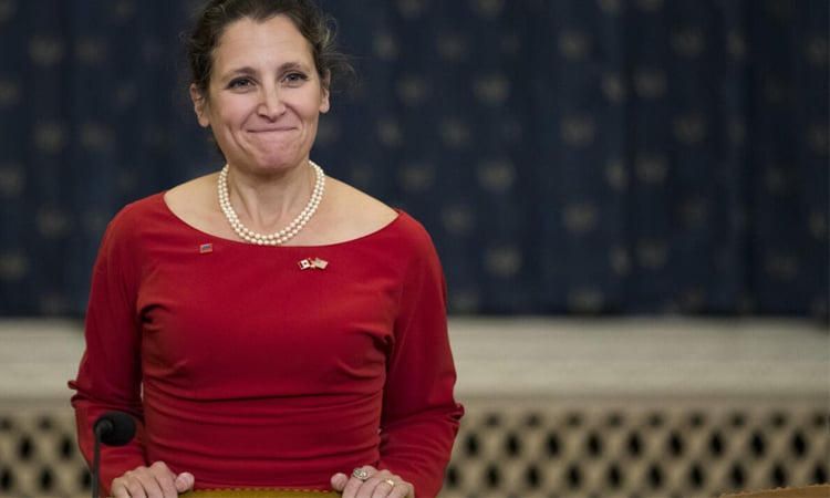 Ex-Canadian foreign minister appointed economic advisor in Ukraine