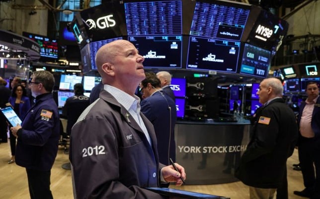 Dow surges 1.2% to end at record on Wall Street