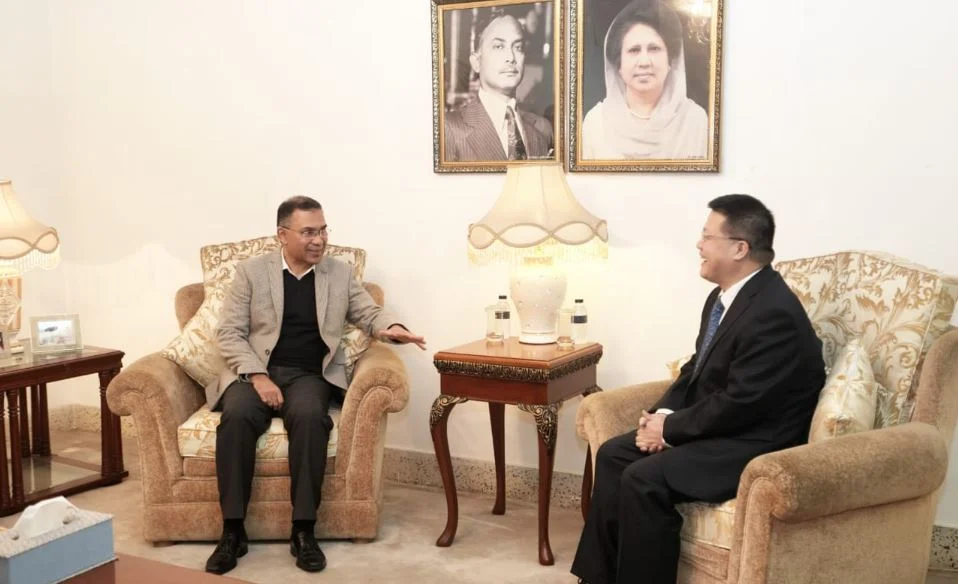 Chinese ambassador meets Tarique Rahman