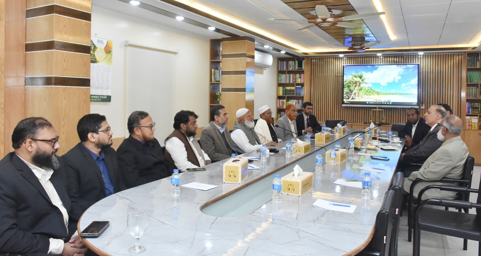 Former US officials pay courtesy call on Jamaat Ameer