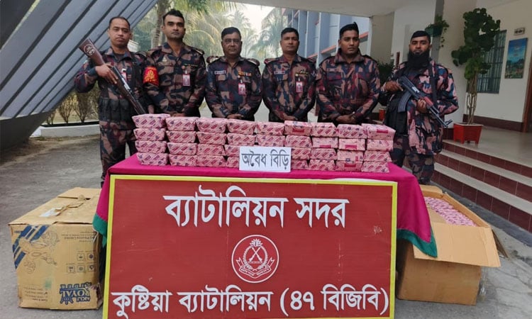 Huge smuggled goods seized in Kushtia