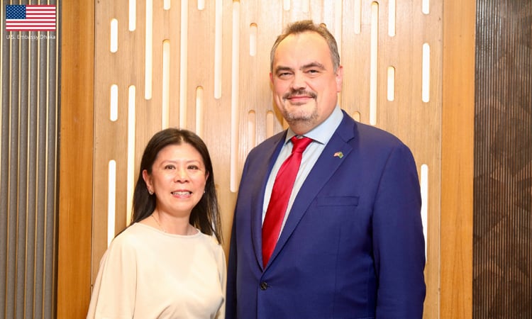 US Ambassador-Designate Brent Christensen arrives in Dhaka