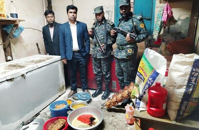 Hotel owner fined for storing stale food in Chandpur