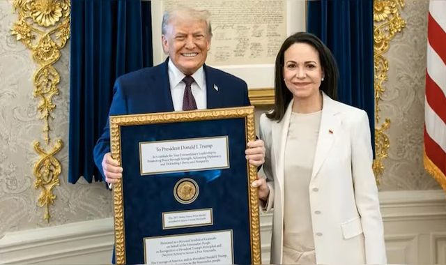 Trump praises Venezuela's Machado for 'wonderful' Nobel prize gesture