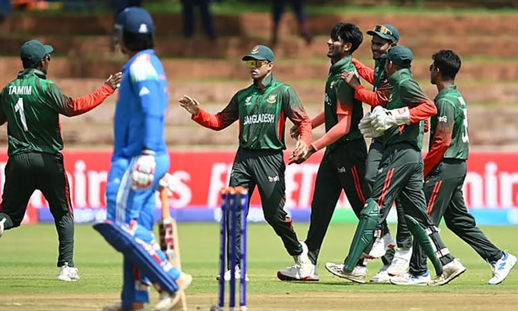 Bangladesh U19 suffer defeat to India despite Fahad's fifer