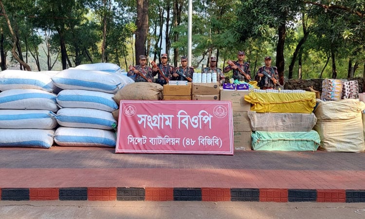 Smuggled goods worth Tk 2 crore seized in Sylhet