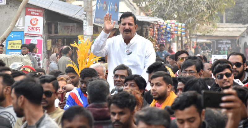 Election campaign continues in a congenial atmosphere in Rajshahi