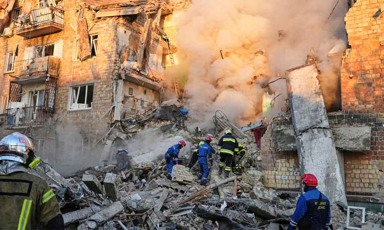 Ukraine says Russian strikes hit 'negotiation table'