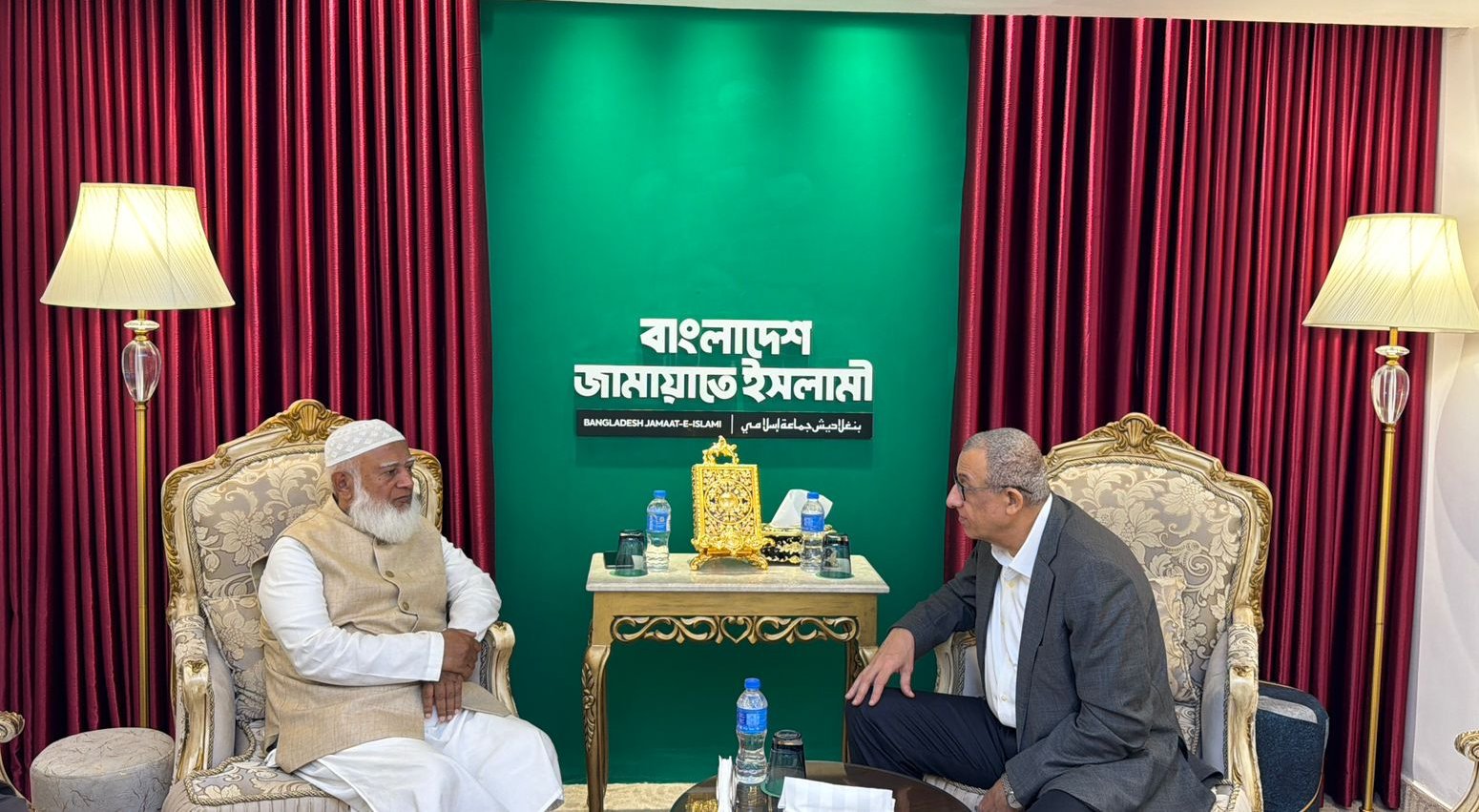Palestinian Ambassador meets Jamaat Ameer