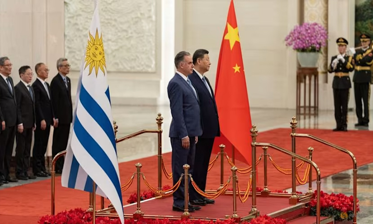 China's Xi calls for 'orderly' world in talks with Uruguay leader