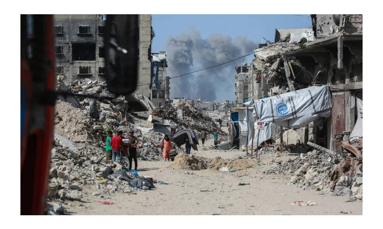 Gaza civil defence says 9 dead in strikes after Israel says shots wounded officer