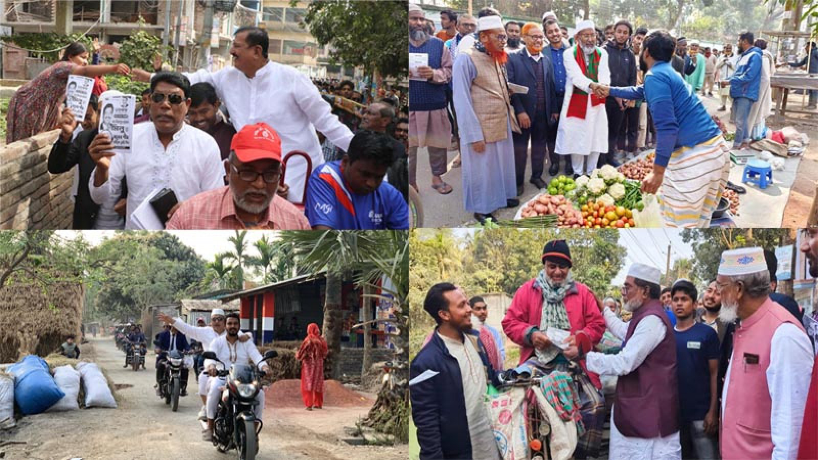Election festivity spreads from Rajshahi city to rural areas