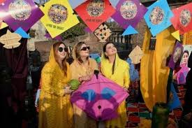 Colour and caution as banned kite-flying festival returns to Pakistan