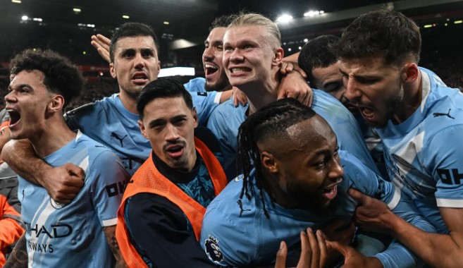 Man City fight back to end Anfield hoodoo and reel in Arsenal