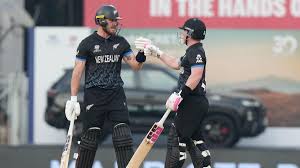 New Zealand set new T20 World Cup record partnership to crush UAE
