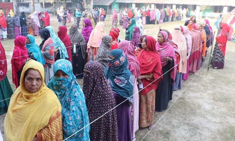 57.84pc voter turnout in Rajshahi Division until 4pm