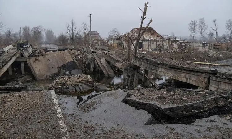 Russia says seized a dozen Ukrainian villages in February