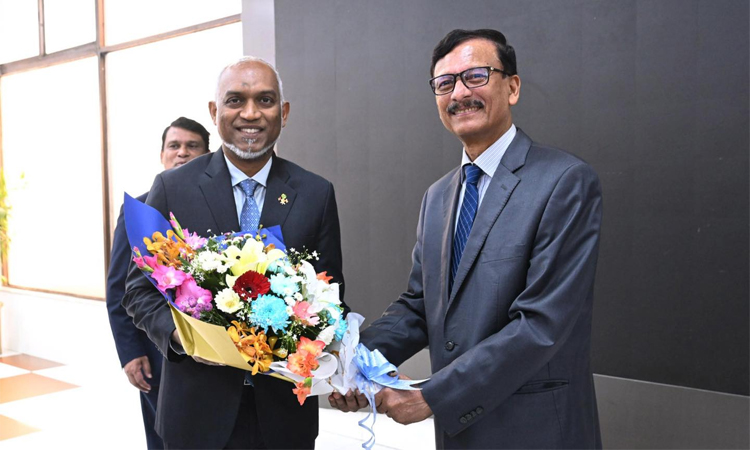 Maldives President arrives to join oath taking ceremony of new cabinet