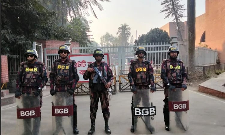 12 BGB platoons deployed at JS Bhaban for swearing-in ceremony