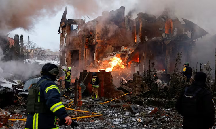 Missiles pound Ukraine capital ahead of Russian invasion anniversary