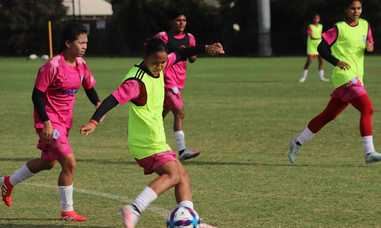 Women's booters continue training in full swing