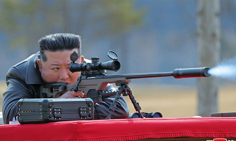 NKorea unveils image of leader's daughter firing rifle