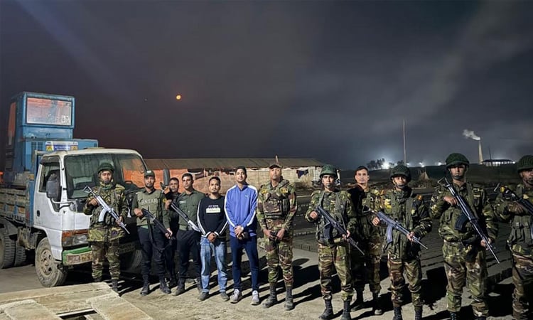 7 excavators used for cutting soil damaged in midnight operation in Satkania 