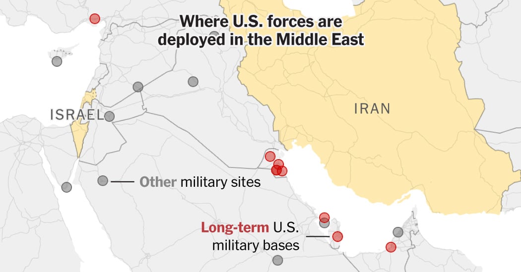 Iran strikes countries hosting US forces in Middle East