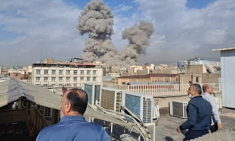 Explosions, smoke near Iraq airport hosting US-led troops: AFP