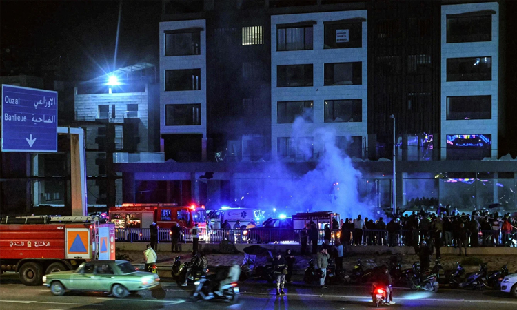 Lebanon says three killed in Israeli strikes on Beirut airport highway