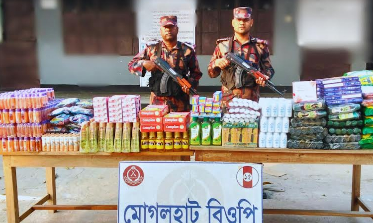 Drugs, Indian goods seized at Lalmonirhat border