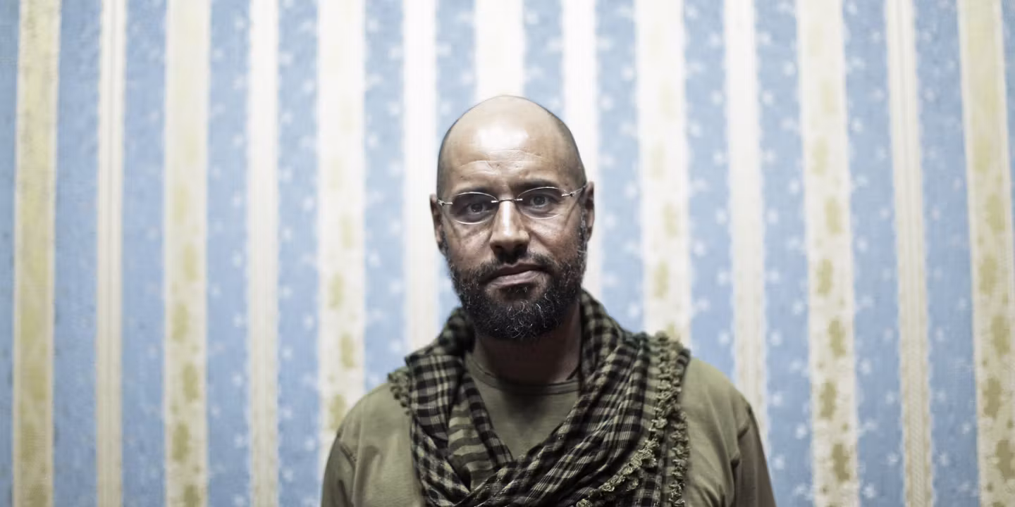 Libya says identified three suspects in killing of Gaddafi's son