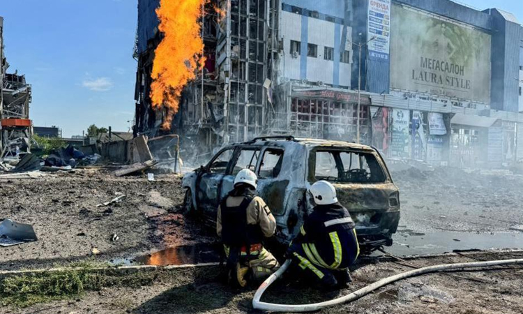 Ukraine issues nationwide air alert, 10 wounded in Kharkiv