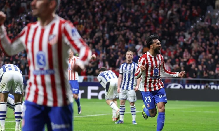 Gonzalez brace helps Atletico beat Real Sociedad