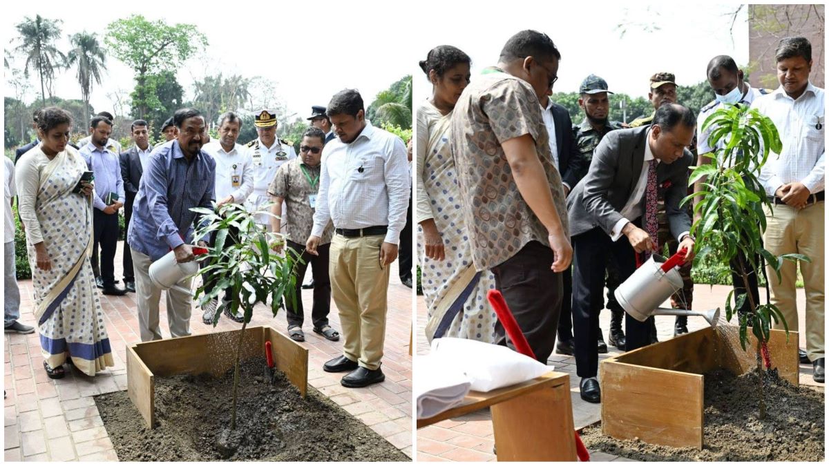 Speaker, Deputy Speaker plant trees on Parliament premises