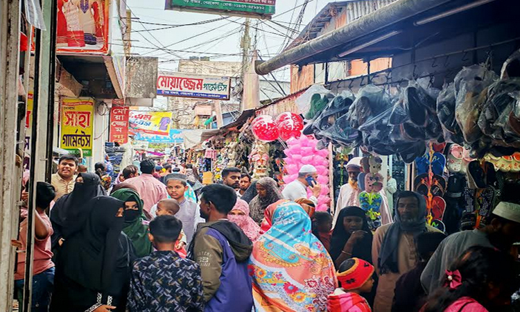 Eid shopping gains momentum in Netrokona ahead of Eid