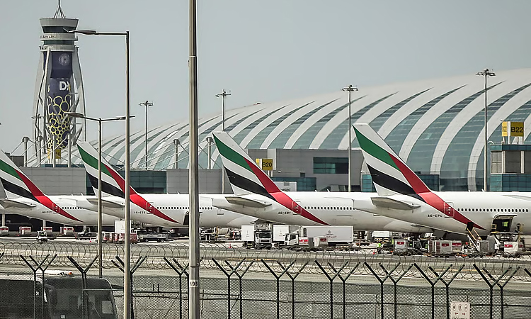 Flights temporarily suspended at Dubai's airport following nearby drone incident