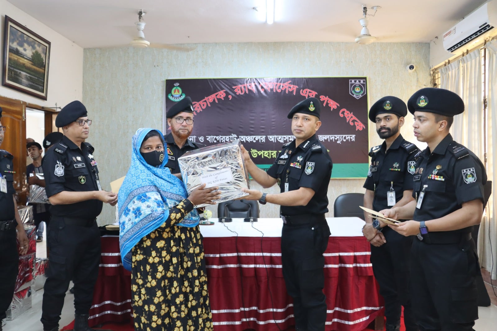 RAB distributes Eid gifts among surrendered robbers in Khulna-Bagerhat region