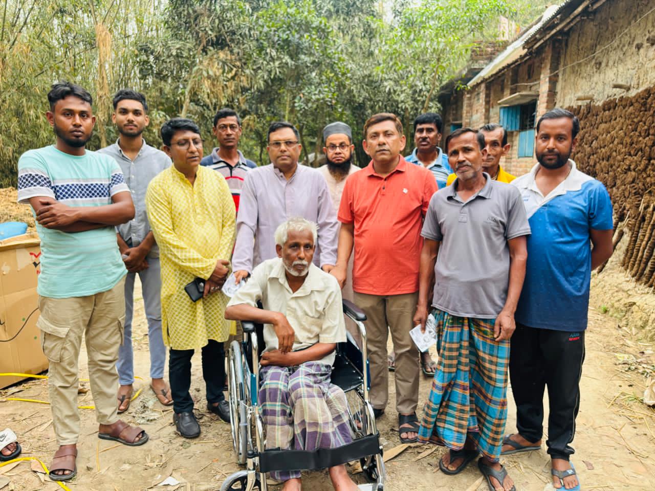 Wheelchairs, cash aid distributed among persons with disabilities in Bogura