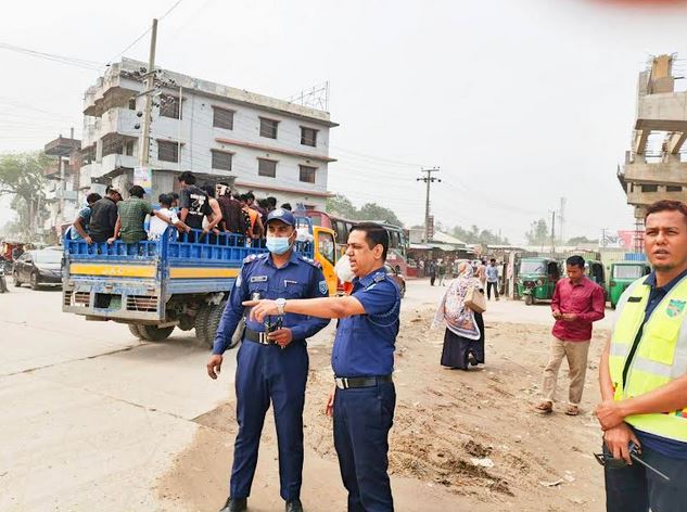 Policing activity strengthened on roads, highways in Gaibandha ahead of Eid 