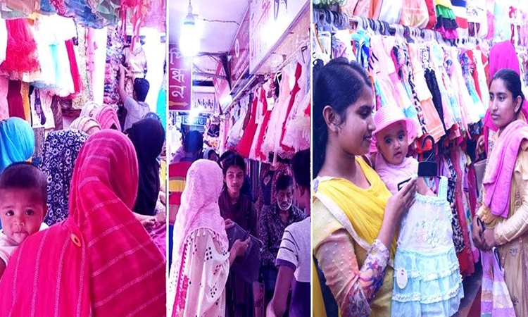 Rangpur's Eid markets, sidewalk shops overflowing huge crowds, record sales