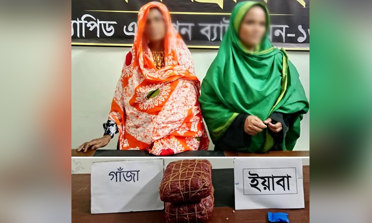 Two women held with huge drugs in Rangpur