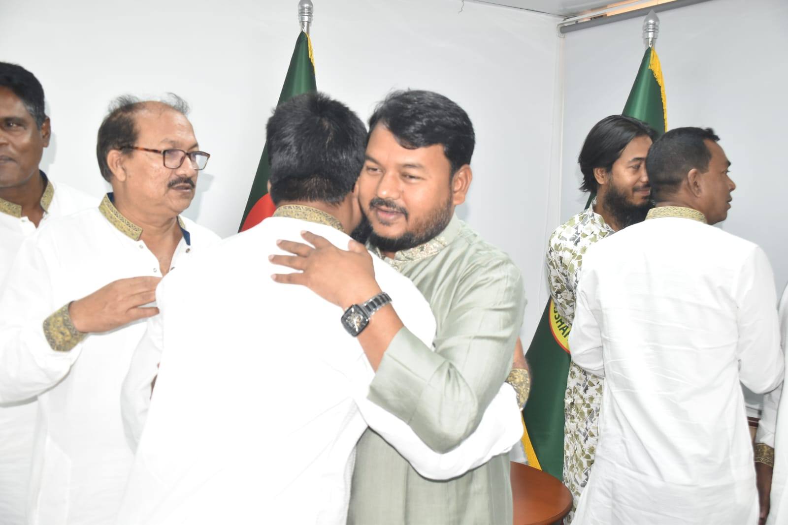 RCC administrator exchanges Eid greetings with all walks of life