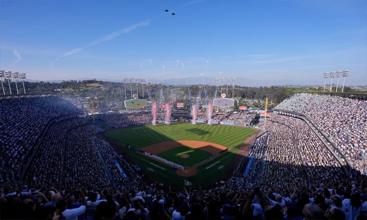 Dodgers launch three-peat bid with win on historic day of MLB openers