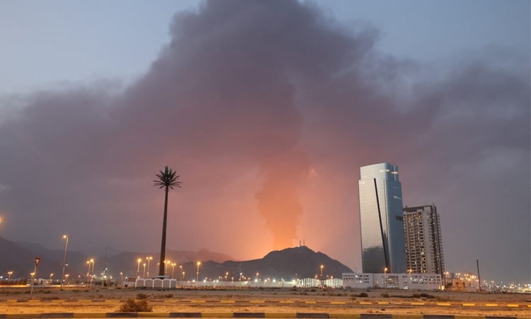 UAE says air defences responding to Iran missile, drone attack