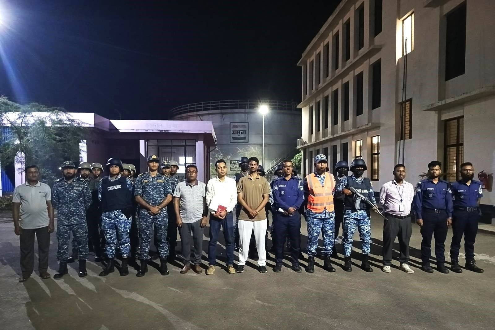 Joint drive against illegal fuel hoarding in Mongla