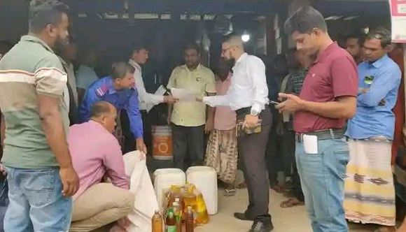 Large quantity of illegally stored oil seized in Dinajpur, one jailed